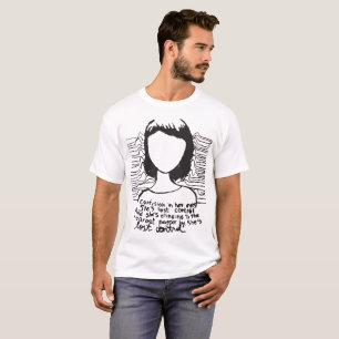 Glädjeuppdelningsförvirring i henne Retro vintag T Shirt