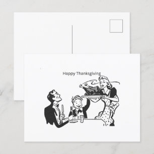 Gladkort för Thanksgiving, vykort
