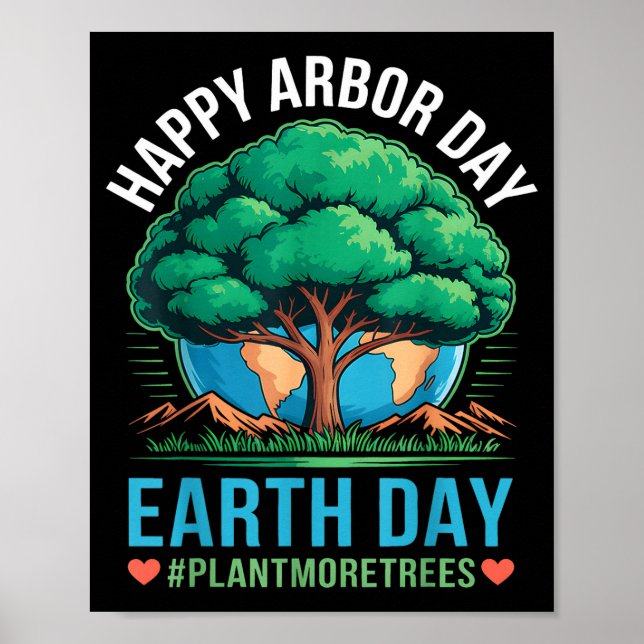 Gladlig Arbeträddagen Jordens Dag Plantera Fler Tr Poster (Framsidan)