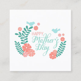 Gladlig mors dag kalligrafi text i blomster desi tilläggskort