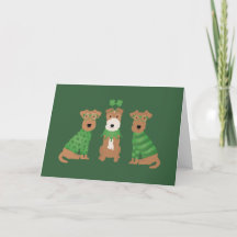 Gladlig St Patricks Day Welsh Wire Fox Terrier Hun