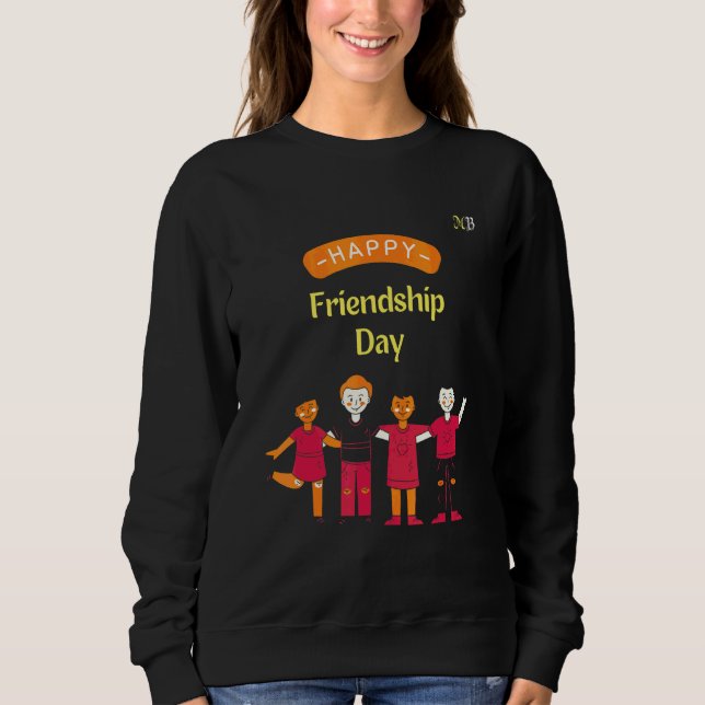 Gladlig vänskapdag t shirt (Framsida)
