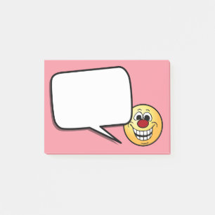 Gladlynt ansikte Grumpey Post-it Block