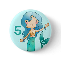 Gladlynt sjöjungfrufödelsedag för tecknad