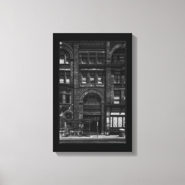 Gladstone Hotel No 3 med kant Canvastryck (Framsida)