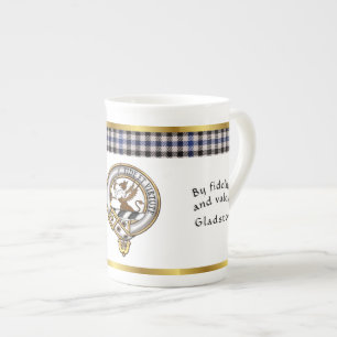 Gladstone Klan Badge Tartan & Motto Benporslin Mugg