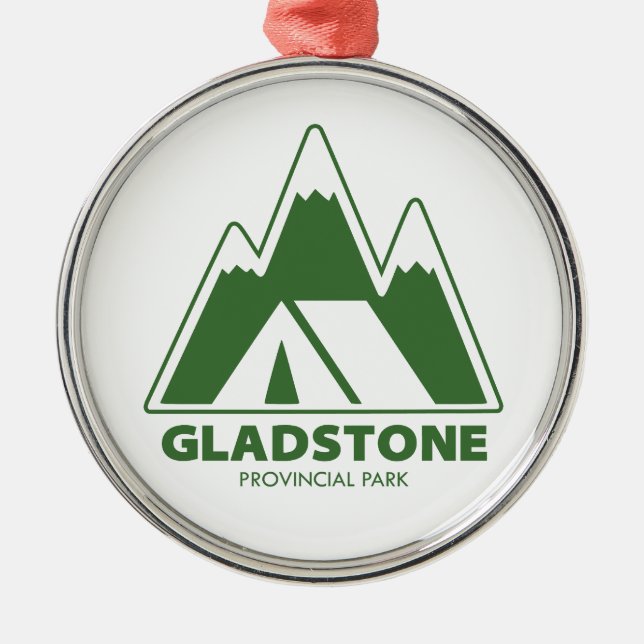 Gladstone Provincial Park Mountains Camping Julgransprydnad Metall (Framsidan)