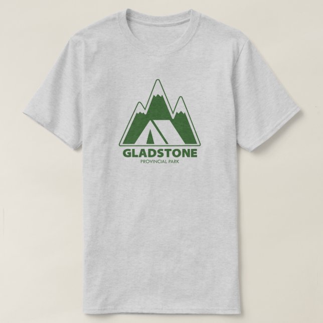 Gladstone Provincial Park Mountains Camping T Shirt (Design framsida)