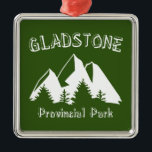Gladstone Provinspark Julgransprydnad Metall<br><div class="desc">Gladstone Provincial Park är belägen på det populära Christina Sjö och omringad av det andande bergsområdet Monashee och erbjuder fantastiska möjligheter till familjecamping,  simning och båtresor. Parken skryter med 48 km självstyrda vandringsspår och baklandsspår.</div>