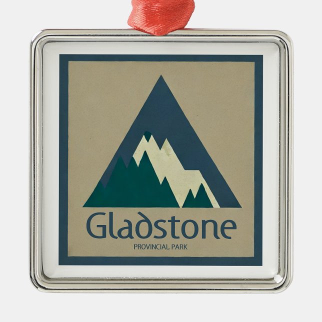Gladstone Provinspark Rustic Julgransprydnad Metall (Framsidan)