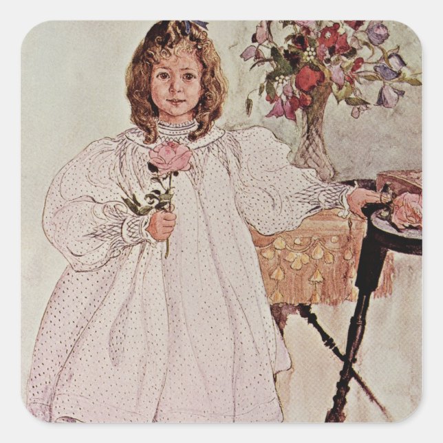 Gladys, 1895 fyrkantigt klistermärke (Framsida)