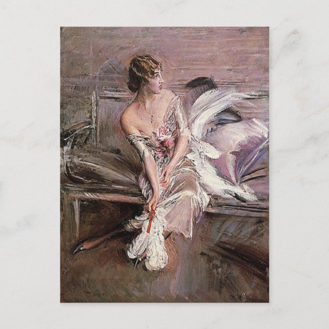 Gladys Deacon - Boldini Vykort (Framsida)