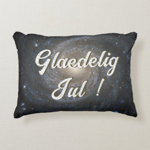 Glæ delig Jul God jul på danska Prydnadskudde