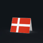 Glæ delig Jul med Dannebrog Helgkort<br><div class="desc">Ett tackkort med den danska flagga. Det är enkelt att anpassa och ändra "tack" till "tak" eller lägga till ett eget personligt meddelande. Danmarks flagga,  Dannebrog,  är röd med ett vitt skandinaviskt kor som sträcker sig till kant i flagga.</div>