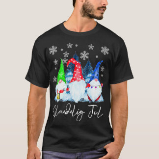 Glaedelig Jul Nordic Gnomes Tomte Nisse Danish Chr T Shirt