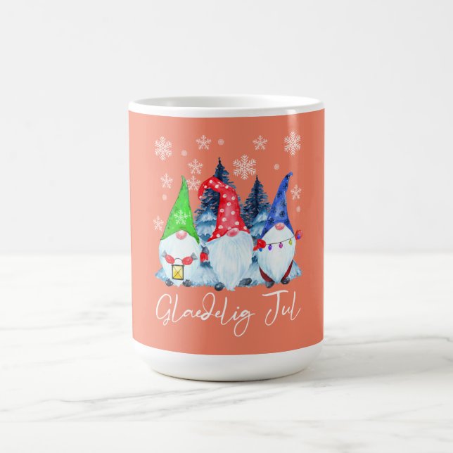 Glaedelig Jul Nordic Gnomes Tomte Nisse Danish Kaffemugg (Center)