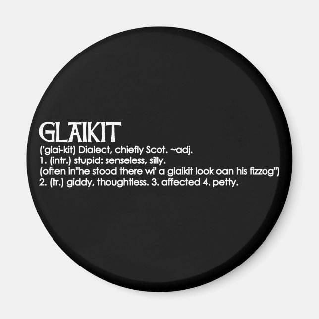 Glaikit Magnet (Framsidan)