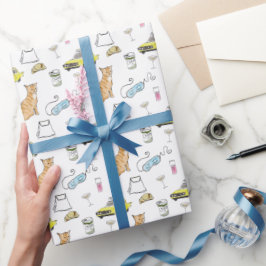 Glam 1960-talets Cocktail Party Whimsical Retro Presentpapper