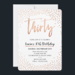 GLAM 30ÅRS FÖDELSEDAG PARTY ro guld-konfeetti inbj Inbjudningar<br><div class="desc">OBS! RO GOLD FOLIEFFEKT ÄR ETT TRYCKT BILD. En inbjudan till snyggt för 30:e toppen. Wow dina vänner och din familj med det här numret;D TIP:: 1. Om du vill ändra eller flytta grafik slått klickar du på "anpassa". 2 Du kan också ändra typsnitt och lägga till mer text! Kärlek,...</div>