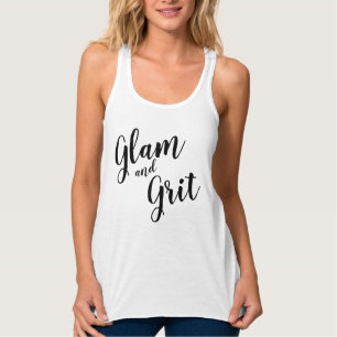 ’Glam and Grit’ Linne Med Racerback