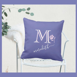Glam Anpassningsbar Monogram Namn Ro Kudde