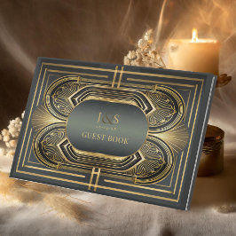 Glam Art Deco Bröllop ID1033 Gästböcker