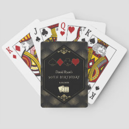 Glam Art Deco Vegas Casino Royale 50-årsfirande Casinokort