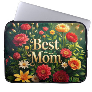 Glam Benice Blommigt Flowers for Mors dag Laptop Fodral