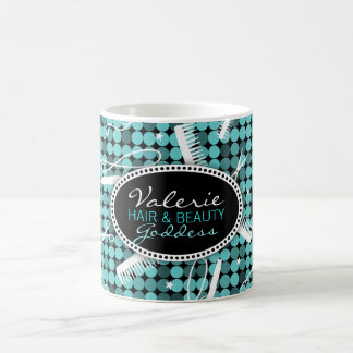 Glam beställnings- hår för kall kricka & kaffemugg