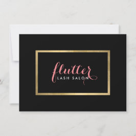 Glam Black Rosa Guld Lash Salon Gift Certificate