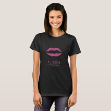 Glam black shock rosa stor läppar makeup artist
