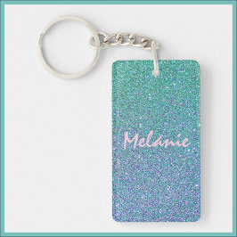 Glam Blue Grönt och Lila Glitter
