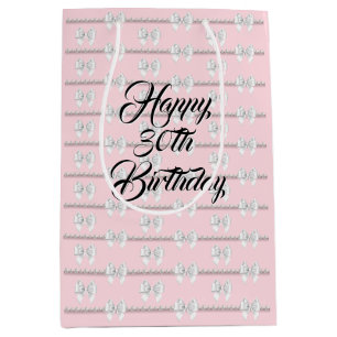 Glam Blush Rosa Tiffany Pärlor Tema 30-årsdag