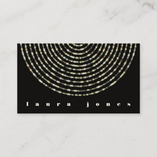Glam Bokeh Light Ringar Natt Anpassningsbar Editab Visitkort