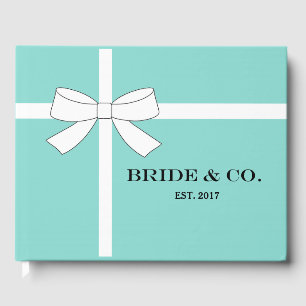 Glam BRIDE Teal Blue Möhippa Möhippa Party Gästböcker