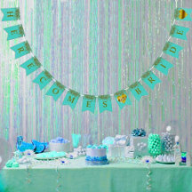 Glam Bride Teal Guld Gnistra Twinkle Shower Party
