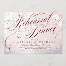 Glam burgundy vintage calligraphy-middag