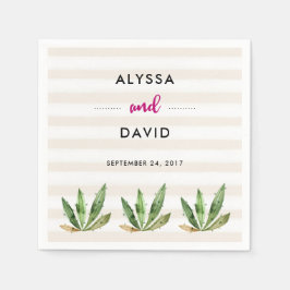 Glam Cactus | Desert Rand Bröllop Pappersservett