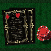 Glam Casino Royale Underbar Gatsby Bachelor Party