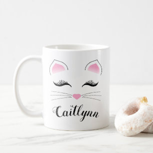 Glam Cat Ansikte Kaffemugg
