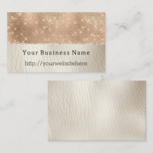 Glam Champagne Glitz Cream Visitkort