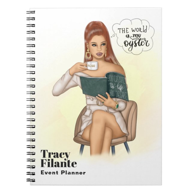 Glam Chic Coffee Boss Anteckningsbok (Framsidan)