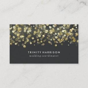 Glam chic Fauxguld för Sequins omkullkastar Visitkort