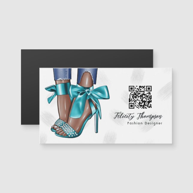 Glam Chic Mode QR-kod (Fram/baksida)