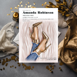 Glam Chic Mode Show Studentfest Inbjudningar