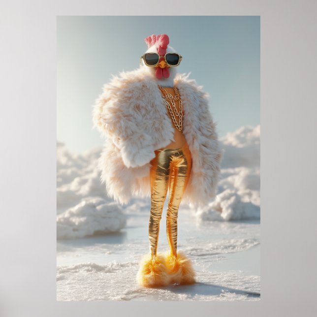 Glam Chicken på Ice Poster (Framsidan)