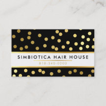 GLAM CONFETTI modern söt punkt mönster guld svart 