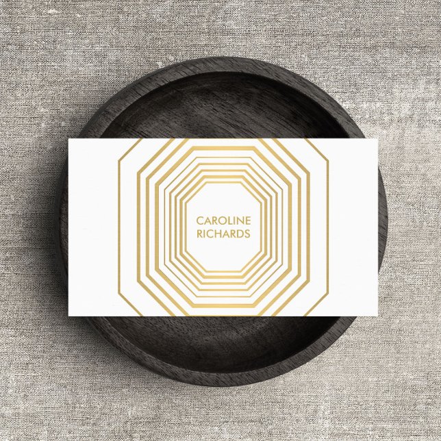 Glam Deco Jewelry Design Mode Boutique No. 2 Visitkort (Skapare uppladdad)