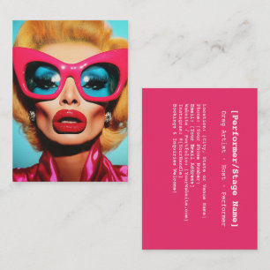 Glam Diva i Retro Shades Visitkort