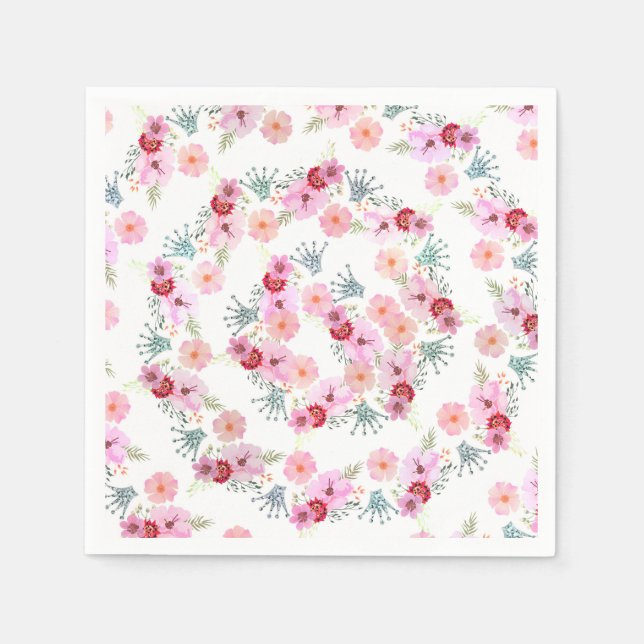 Glam Diva Llama Princess Födelsedagsfest Pappersservett (Framsidan)